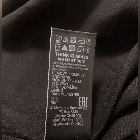 Marks and Spencer Size 12 Skirt Animal Print Long Flare Velvet Womens - Picture 8 of 8